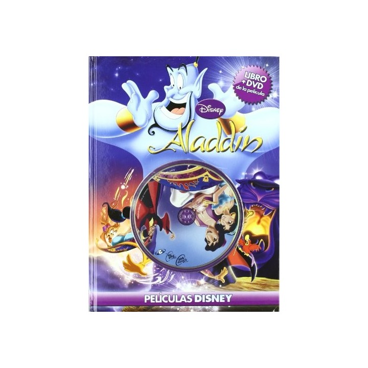 Películas Disney: Aladdin  (Libro + Dvd De La Película)